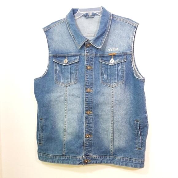 Cell Angel's jean jacket vest CELL PHONE - Picture 2 of 9